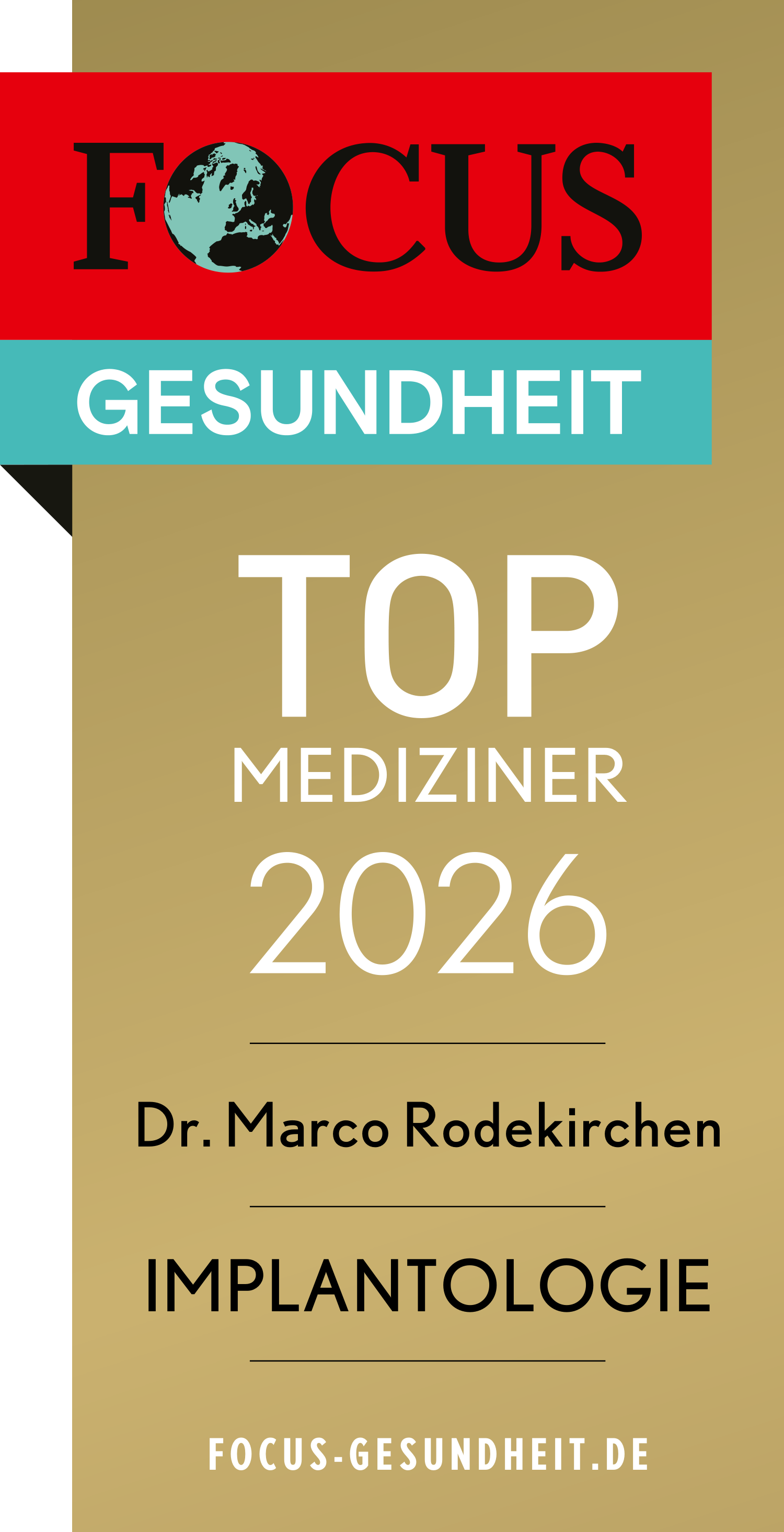 FOCUS-Siegel &bdquo;TOP Mediziner 2024 ­ Oralchirurgie
